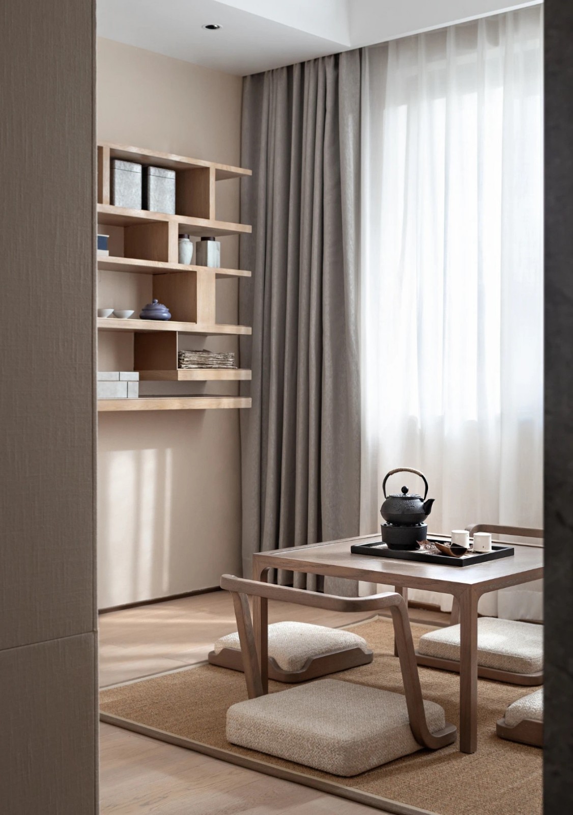 日式风格家装设计室内装修效果图-茶室 日式风格家装设计室内装修效果图-茶室