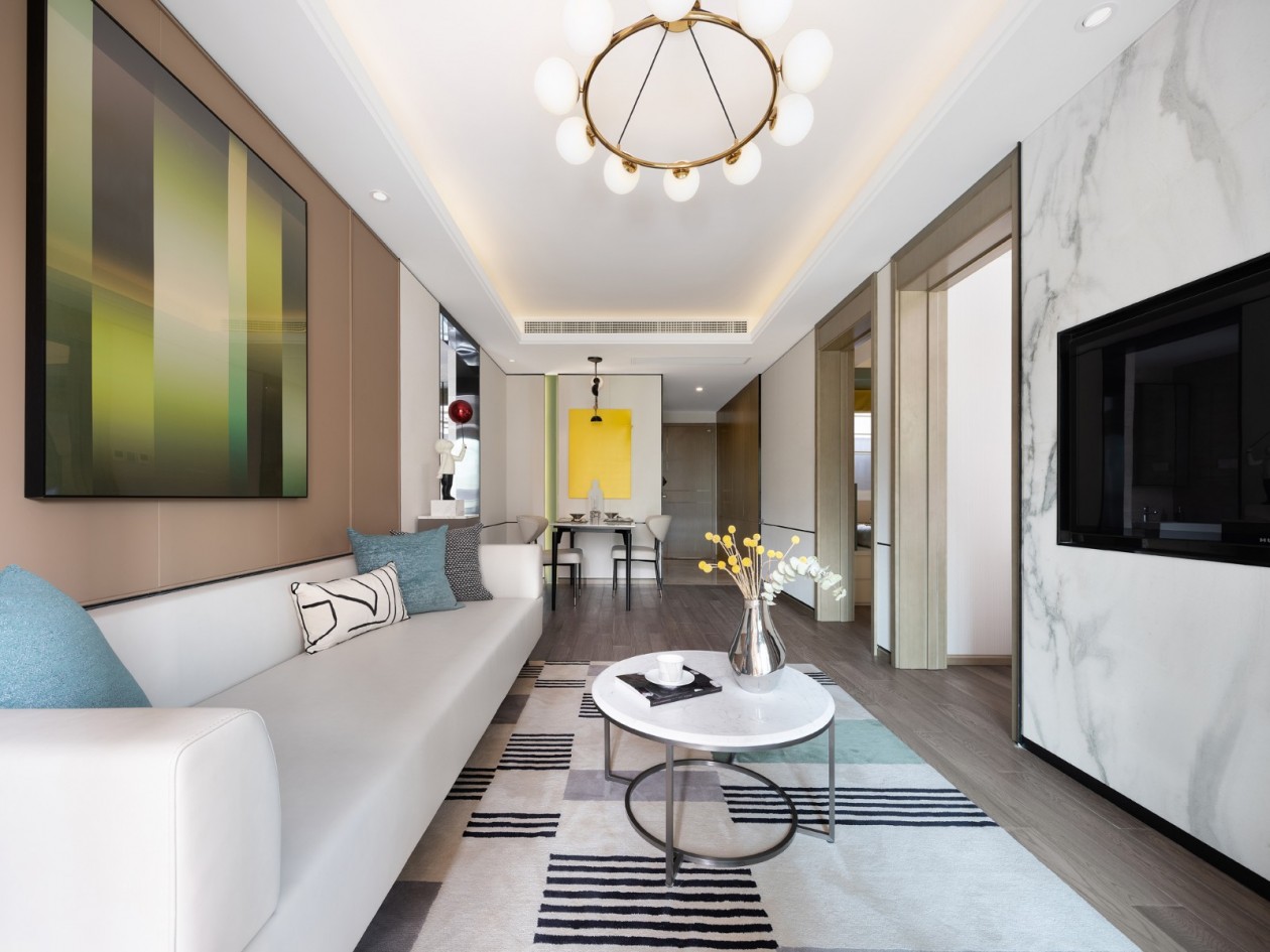 现代简约风格室内设计家装案例-客厅 现代简约风格室内设计家装案例-客厅