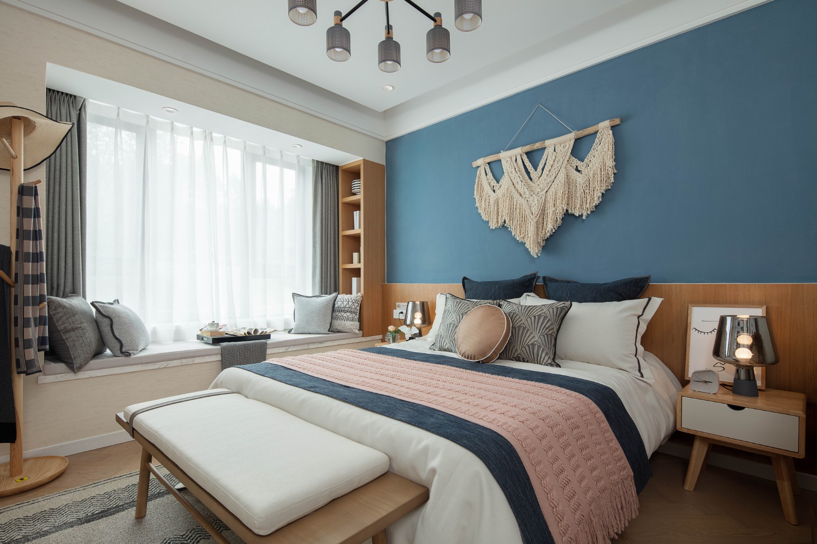 北欧风格家装设计室内装修效果图-卧室 北欧风格家装设计室内装修效果图-卧室