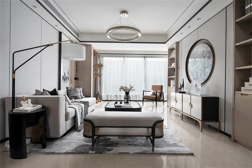 新中式风格家装设计室内装修效果图-客厅 新中式风格家装设计室内装修效果图-客厅