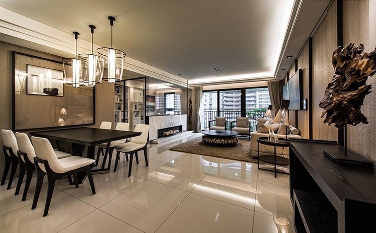 现代前卫风格家装设计室内装修效果图-客餐厅 现代前卫风格家装设计室内装修效果图-客餐厅