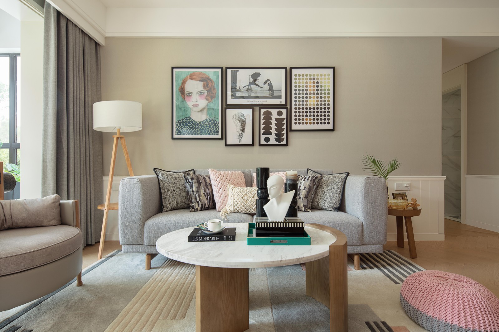 北欧风格家装设计室内装修效果图-客厅沙发 北欧风格家装设计室内装修效果图-客厅沙发