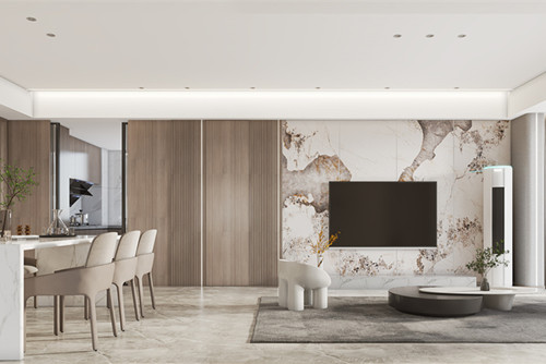 宁波101-200平米现代简约风格和溪园室内装修设计案例